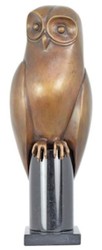 Luxus Bronze Deko Skulptur Figur Eule Luxury Bronze Decorative Sculpture Figure Owl