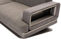 Luxus Wohnzimmer Hotel Sofa Grau Silber Luxury Living Room Hotel Sofa Gray Silver