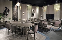 Luxus Wohnzimmer Hotel Sofa Grau Silber Luxury Living Room Hotel Sofa Gray Silver