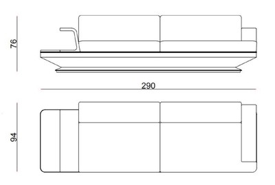 Casa Padrino Luxus Sofa Grau / Silber 290 x 94 x H. 76 cm - Wohnzimmer Sofa - Hotel Sofa - Wohnzimmer Möbel - Wohnzimmer Einrichtung - Hotel Möbel - Luxus Möbel - Luxus Einrichtung