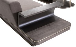 Casa Padrino luxury sofa gray / silver 290 x 94 x H. 76 cm - Living room sofa - Hotel sofa - Living room furniture - Living room furnishings - Hotel furniture - Luxury furniture