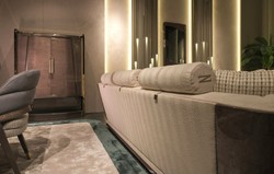 Luxus Wohnzimmer Hotel Sofa Creme Grau Gold Luxury Living Room Hotel Sofa Cream Gray Gold