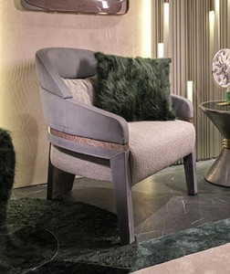 Luxus Wohnzimmer Hotel Sessel Grau Blau Luxury Living Room Hotel Armchair Gray Blue
