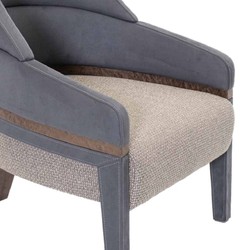 Luxus Wohnzimmer Hotel Sessel Grau Blau Luxury Living Room Hotel Armchair Gray Blue