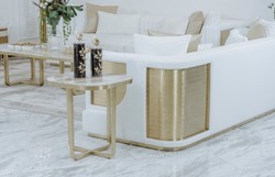 Luxus Wohnzimmer Hotel Sofa Weiß Gold Luxury Living Room Hotel Sofa White Gold