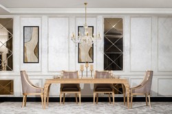 Casa Padrino set da sala da pranzo barocco di lusso grigio / oro - 1 Tavolo da Pranzo Barocco e 6 Sedie da Pranzo Barocco - Mobili per sala da pranzo di lusso in stile barocco