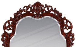 Casa Padrino specchio barocco di lusso marrone - Magnifico specchio da parete - Specchio guardaroba in stile antico - Specchio Soggiorno - Accessori di decorazione barocco - Nobile e Magnifico