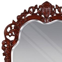Casa Padrino specchio barocco di lusso marrone - Magnifico specchio da parete - Specchio guardaroba in stile antico - Specchio Soggiorno - Accessori di decorazione barocco - Nobile e Magnifico