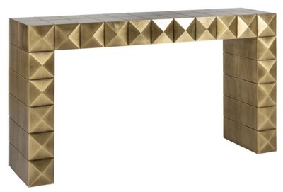 Casa Padrino consolle di lusso oro 137,5 x 39 x A. 76 cm - Consolle rettangolare - Mobili di lusso - Mobili Hotel - Arredamento di lusso