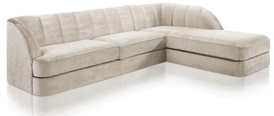 Casa Padrino canapé d'angle de luxe gris 320 x 230 x H. 85 cm - Canapé de salon - Meuble de salon - Meuble de luxe - Ameublement de salon de luxe