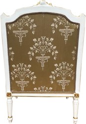 Casa Padrino poltrona barocco modello impero oro / bianco / oro - Mobili per soggiorno interni Casa Padrino poltrona barocco modello impero oro / bianco / oro - Mobili per soggiorno interni