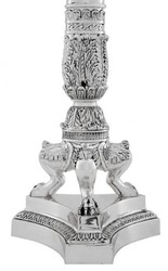 Luxus Barock Kerzenhalter Silber Luxury Baroque Candle Holder Silver Luxus Barock Kerzenhalter Silber Luxury Baroque Candle Holder Silver