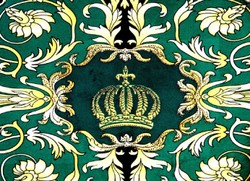 Pompöös by Casa Padrino Conjunto de Bolsos de Lujo de Mujer Flores Barrocos con Corona y Pedrería Verde / Negro / Oro - Bolsos de mujer pomposos diseñados por Harald Glööckler Pompöös by Casa Padrino Conjunto de Bolsos de Lujo de Mujer Flores Barrocos con Corona y Pedrería Verde / Negro / Oro - Bolsos de mujer pomposos diseñados por Harald Glööckler