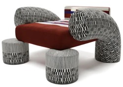 Casa Padrino fauteuil design de luxe en velours multicolore / noir / blanc 86 x 89 x H. 61 cm - Fauteuil de salon - Fauteuil d'hôtel - Meuble de salon - Meuble d'hôtel - Meuble design de luxe