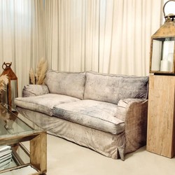 Luxus Wohnzimmer Hotel Sofa Zementgrau Luxury Living Room Hotel Sofa Cement Gray