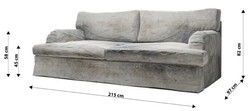 Luxus Wohnzimmer Hotel Sofa Zementgrau Luxury Living Room Hotel Sofa Cement Gray