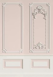 Casa Padrino luxury baroque non-woven wallpaper pink / gray - Baroque style living room wallpaper with elegant stucco pattern - Wallpaper in baroque style - Wall decoration in baroque style