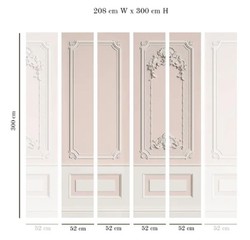 Casa Padrino luxury baroque non-woven wallpaper pink / gray - Baroque style living room wallpaper with elegant stucco pattern - Wallpaper in baroque style - Wall decoration in baroque style
