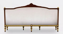 Casa Padrino canapé de salon 3 places baroque de luxe gris / marron foncé / or - Canapé de style baroque fait main - Meuble de salon de luxe de style baroque - Meuble baroque - Noble & Magnifique