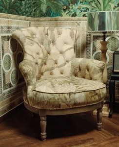Casa Padrino poltrona barocco di lusso in velluto multicolore - Poltrona da salotto in stile barocco fatta a mano - Mobili da soggiorno di lusso in stile barocco - Mobili barocchi
