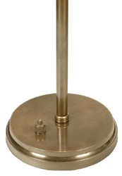 Casa Padrino lámpara de mesa Art Deco de lujo latón antiguo Ø 38 x A. 53 cm - Lámpara de escritorio redonda de latón - Luces de lujo - Interior de lujo
