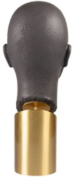 Luxus Deko Büste Skulptur Kopf Braun Messing Luxury Decorative Bust Sculpture Head Brown Brass