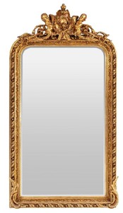 Casa Padrino baroque mirror gold - Baroque style mirror with elegant decorations - Handmade baroque style wall mirror - Baroque cloakroom mirror - Baroque style furniture - Baroque furniture
