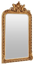 Casa Padrino miroir baroque or - Miroir de style baroque avec décorations élégantes - Miroir mural de style baroque fait main - Miroir de vestiaire baroque - Meuble style baroque - Meuble baroque