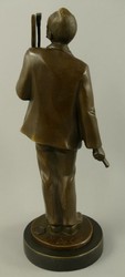 Casa Padrino scultura in bronzo Art Nouveau di lusso Vincent van Gogh bronzo / nero 10 x 9 x A. 26 cm - Figura in bronzo con base in marmo - Figura decorativa - Accessori decorativi