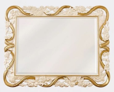 Casa Padrino luxury baroque mirror cream white / gold - Handmade baroque style wall mirror - Luxury furniture in baroque style - Magnificent baroque furniture - Noble & Magnificent