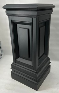 Casa Padrino colonna decorativa di lusso in mogano 33 x 33 x A. 80 cm - Colonna quadrata in legno massello - Colonna vegetale - Colonna decorativa del soggiorno - Mobili di lusso