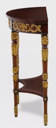 Casa Padrino console baroque de luxe marron foncé / or 90 x 35 x H. 86 cm - Console en bois massif fait main - Meuble de salon de luxe de style baroque - Meuble baroque - Ameublement baroque