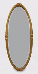 Casa Padrino luxury baroque standing mirror antique gold / dark brown - Oval baroque style bedroom mirror - Luxury bedroom furniture in baroque style - Baroque furniture - Noble & magnificent
