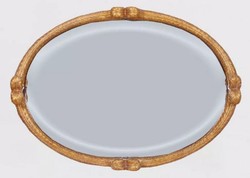 Ovaler Luxus Barock Standspiegel Antik Gold Dunkelbraun Oval Luxury Baroque Standing Mirror Antique Gold Dark Brown
