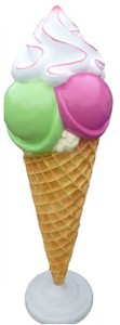 Cono de Helado Decorativo XXL de Lujo Multicolor