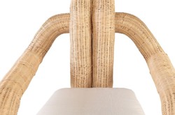 Luxury Rattan Living Room Armchair Natural