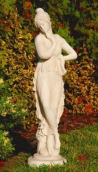 Art Nouveau Garden Deco Sculpture Lady Sand