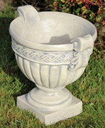 Magnifique Pot de Fleurs Décoratif de Jardin Baroque Gris