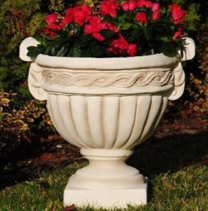 Magnífico Maceta Decorativo de Jardín Barroco Arena