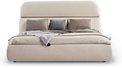 Luxus Bett Doppelbett Creme Gold