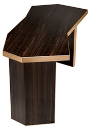 Table de Bureau de Luxe avec Tiroir Marron Laiton