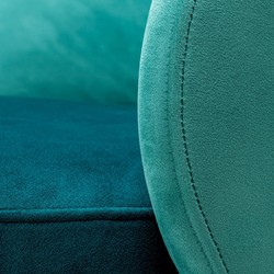 Luxury Velvet Dining Chair Swivel Chair Green Turquoise Brass