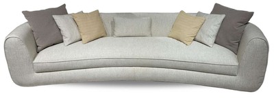 Gebogenes Luxus Wohnzimmer Sofa Grau