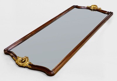Casa Padrino Luxus Barock Spiegel Dunkelbraun / Antik Gold - Prunkvoller Wandspiegel im Barockstil - Antik Stil Garderoben Spiegel - Wohnzimmer Spiegel - Barock Deko Accessoires - Edel & Prunkvoll