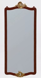 Luxus Barock Wandspiegel Dunkelbraun Antik Gold