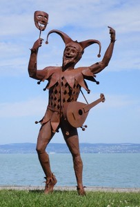 Bouffon Sculpture de Décoration de Jardin de Luxe Rouiller