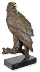 Luxury Bronze Sculpture Figure Eagle on Branch