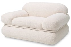 Luxury living room armchair cream