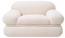 Luxury living room armchair cream
