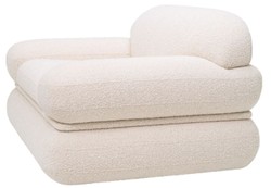 Luxury living room armchair cream